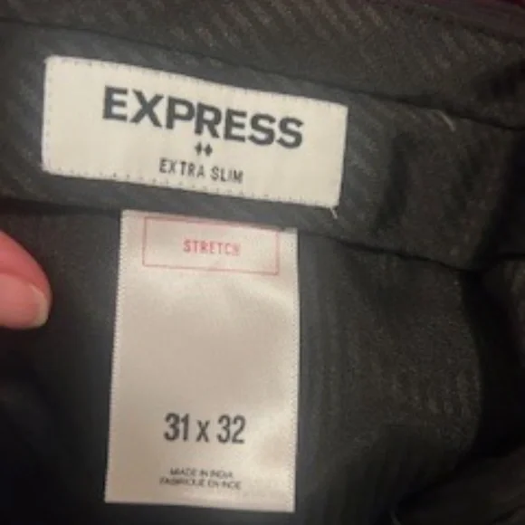 EXPRESS Men's black dress pants size slim 31x32 - Picture 2 of 5
